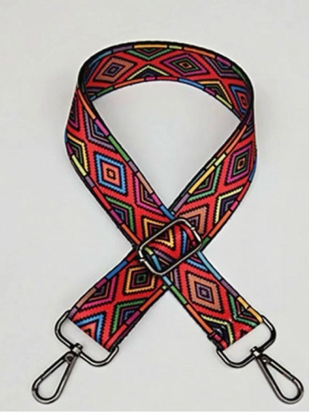 MULTICOLOR Geometric Adjustable Bag Strap NWOT